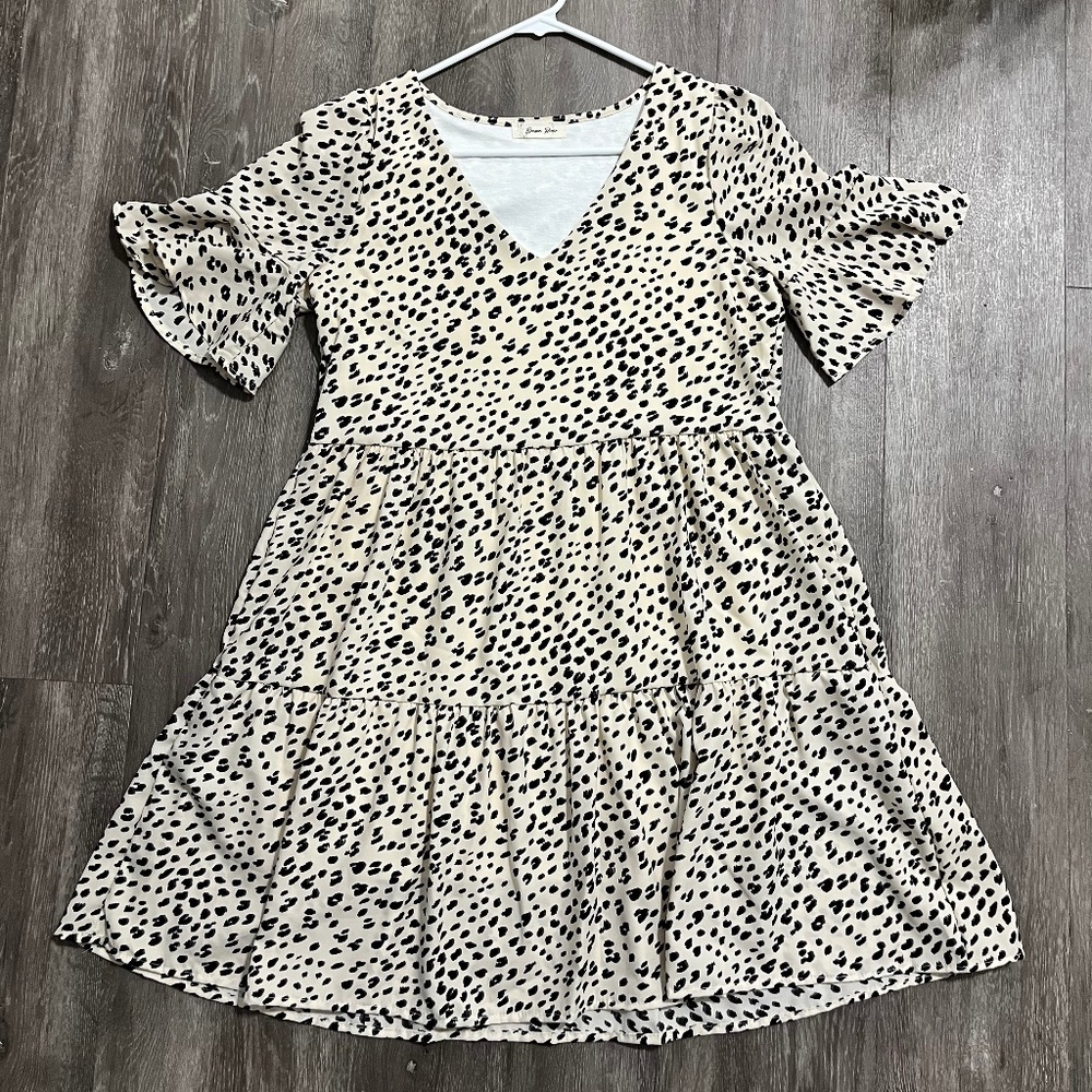 Beeson River / Pinkblush Leopard Tiered Dress